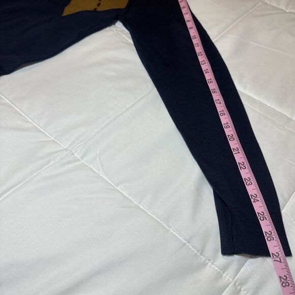 Murano Acrylic V-Neck Lightweight Pullover Sweater Navy Argyle Size Large L - Picture 10 of 13